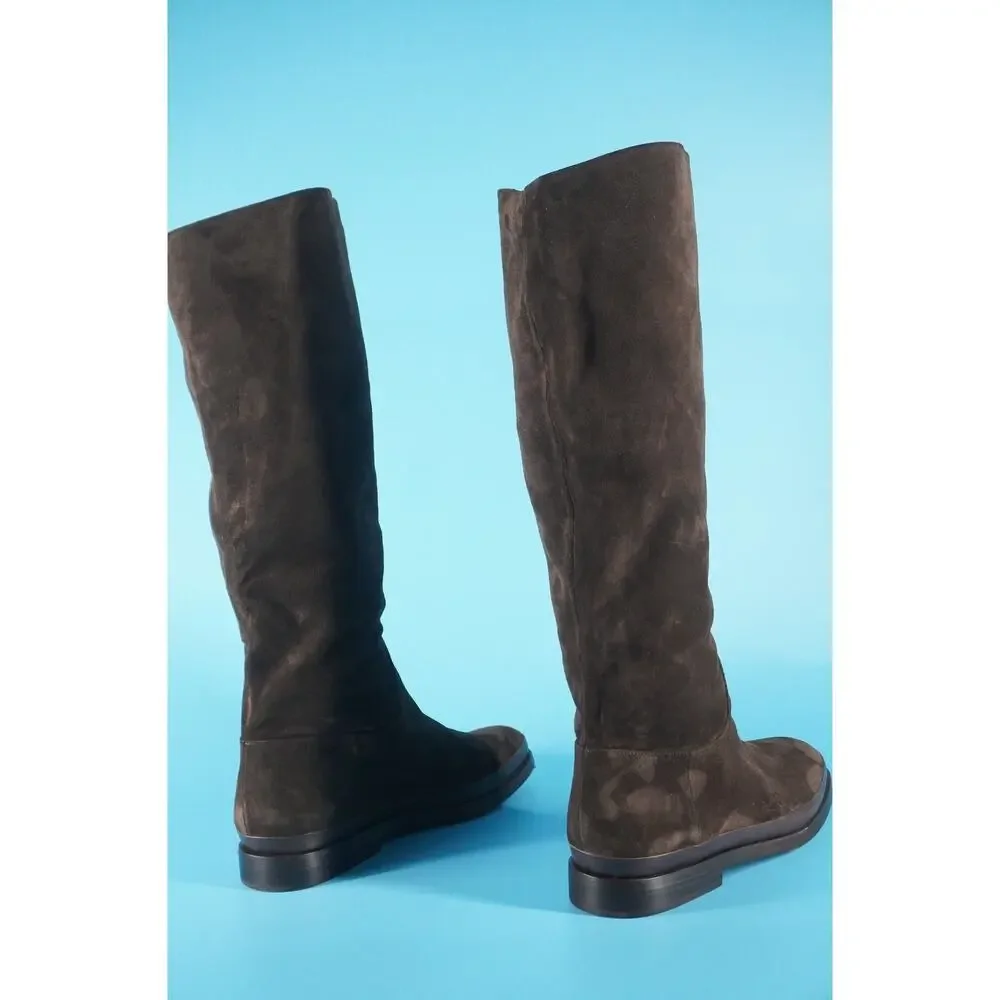 Vince Carleigh Clove Brown Suede Knee Boots Size 10 Tall Women's New Riding